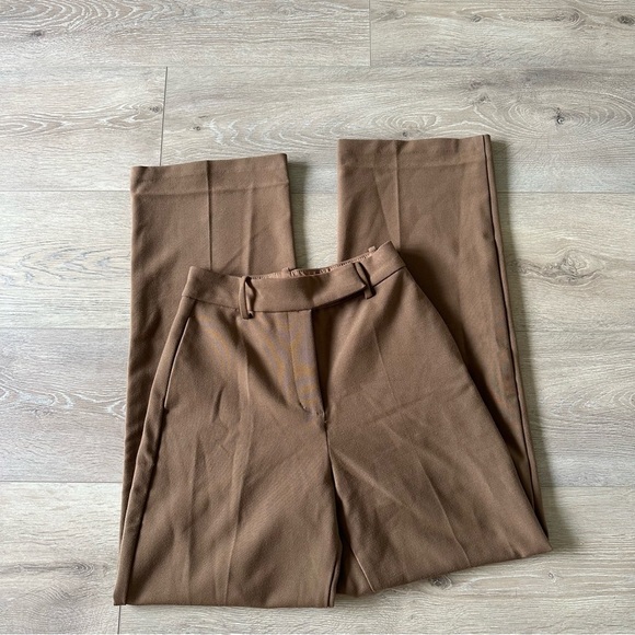New Oak + Fort High Waisted Wide Leg Woven Pants Sz 0 - Picture 6 of 14